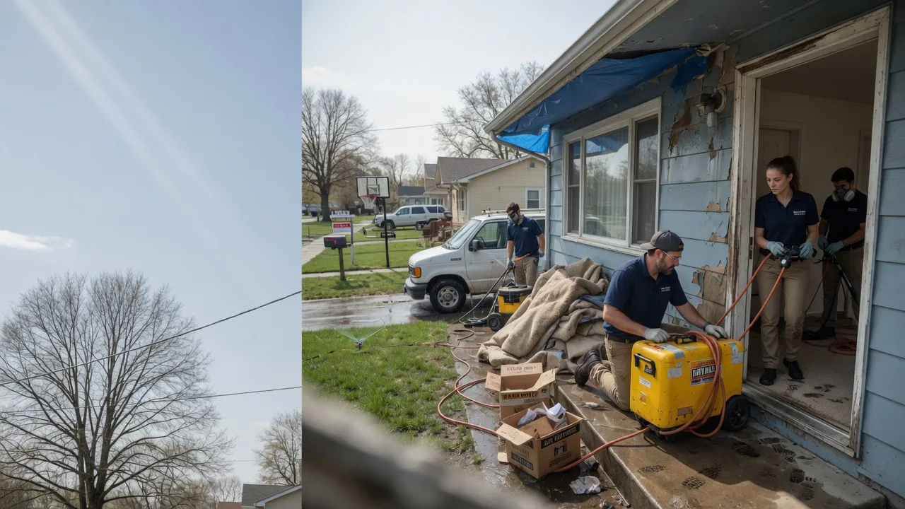 Basement Flood Cleanup in Christiansburg, OH near me